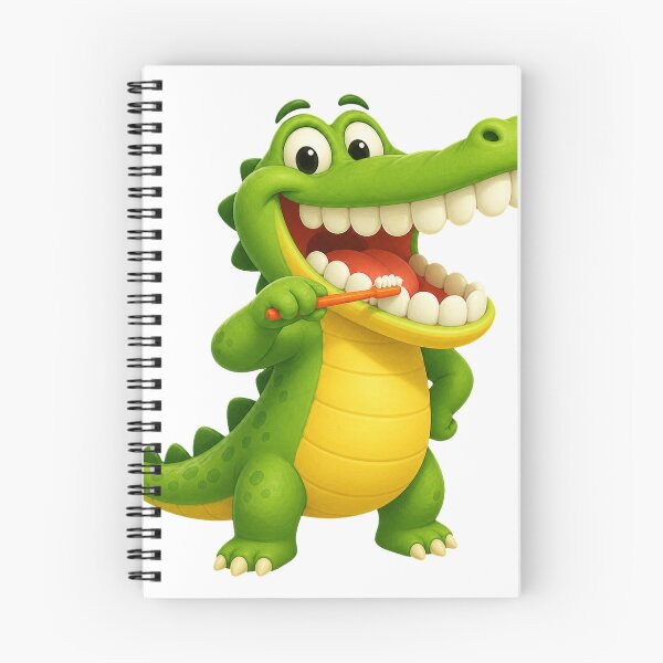 Item preview, Crocodile Brushing His Big Smile designed and sold by Idans.