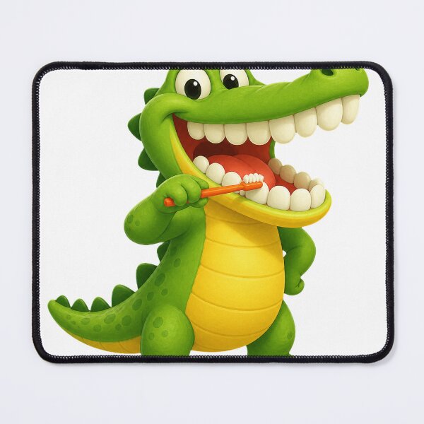 Item preview, Crocodile Brushing His Big Smile designed and sold by Idans.