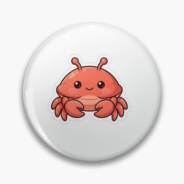 Item preview, Cute Little Red Crab Kawaii Cartoon designed and sold by Owcomm.