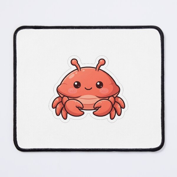 Item preview, Cute Little Red Crab Kawaii Cartoon designed and sold by Owcomm.