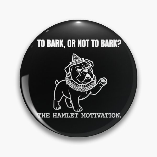 Item preview, To Bark Or Not To Bark Funny English Bulldog Hamlet Theater Dog designed and sold by The Bold Line Studio.