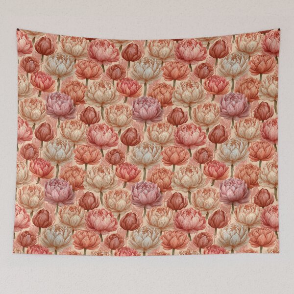 Item preview, Radiant Lotus  - Flower Bouquet Pattern - Mothers Day Ideas designed and sold by RoyalStarsPatts.