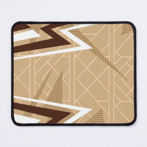 Item preview, Abstract Racing Graphic Beige Brown Dynamic Geometric Speed Livery Pattern designed and sold by LYAN-STORE.