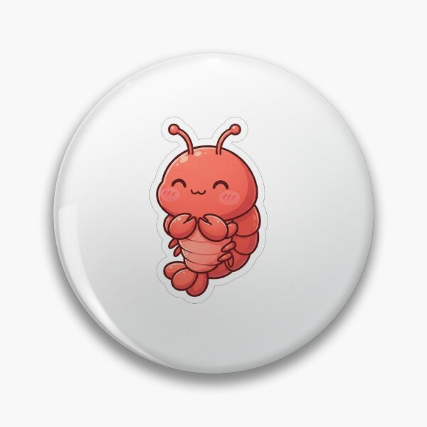 Item preview, Cute Red Shrimpy Crustacean Kawaii Mascot designed and sold by Owcomm.