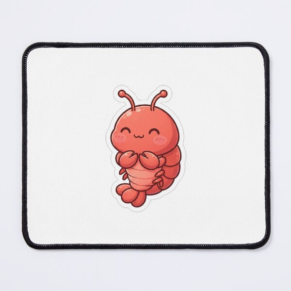 Item preview, Cute Red Shrimpy Crustacean Kawaii Mascot designed and sold by Owcomm.