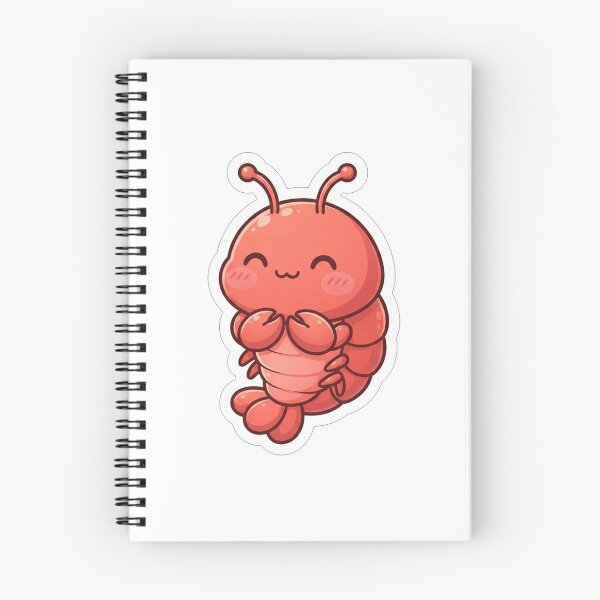 Item preview, Cute Red Shrimpy Crustacean Kawaii Mascot designed and sold by Owcomm.