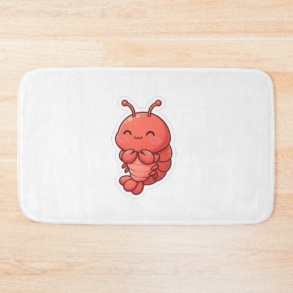 Item preview, Cute Red Shrimpy Crustacean Kawaii Mascot designed and sold by Owcomm.