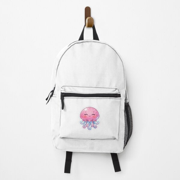 Item preview, Cute Pink Jellyfish With Blue Tentacles designed and sold by Owcomm.