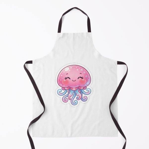 Item preview, Cute Pink Jellyfish With Blue Tentacles designed and sold by Owcomm.