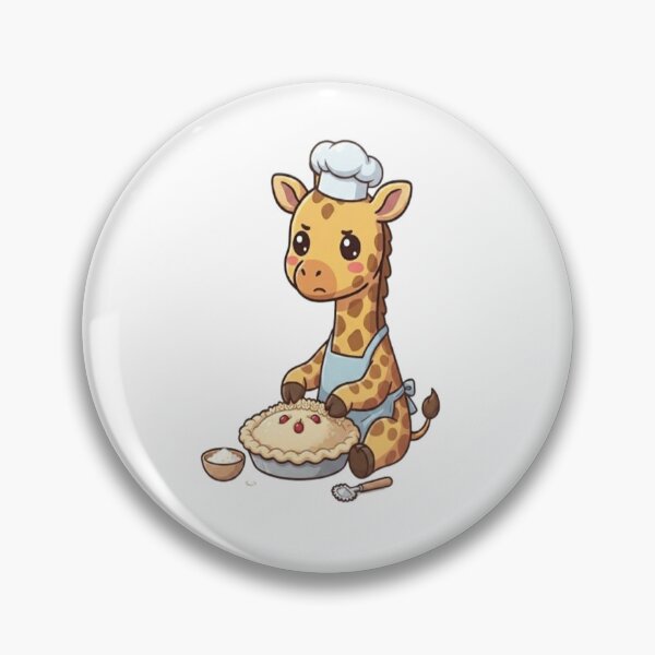 Item preview, Cute Giraffe Baking Cherry Pie designed and sold by Ella_Sketch.