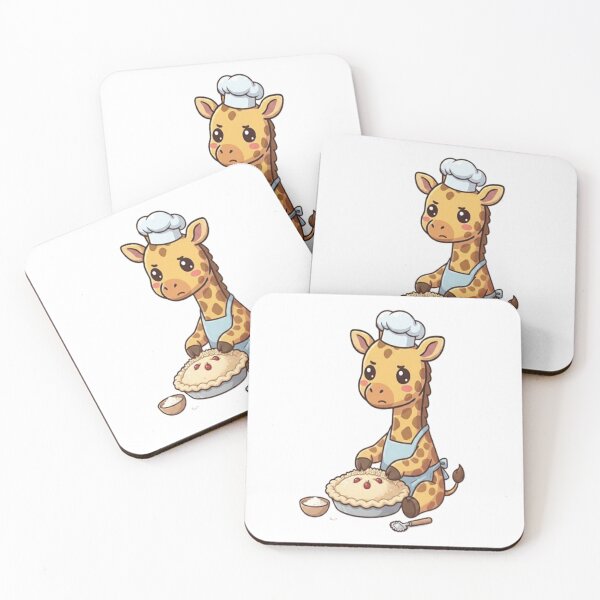 Item preview, Cute Giraffe Baking Cherry Pie designed and sold by Ella_Sketch.