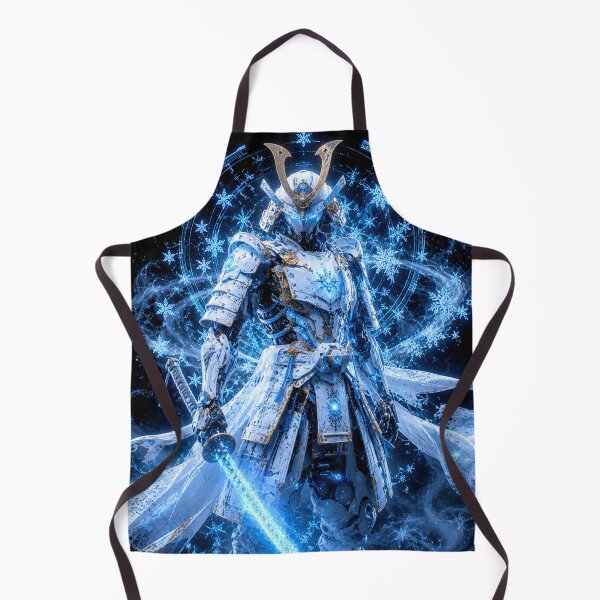 Item preview, Cyber Samurai Frost Guardian Poster | Futuristic Japanese Warrior with Ice Energy Blade | Cyberpunk Wall Art designed and sold by lavanya11.