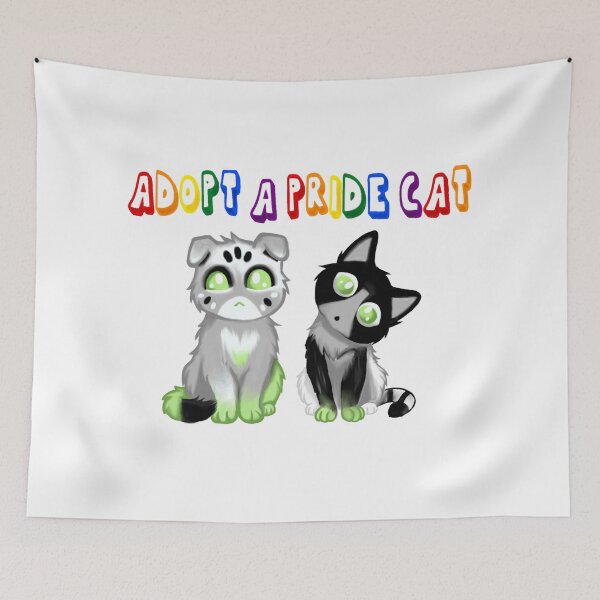 Item preview, Adopt A Pride Cat — Agender designed and sold by HistoryHounds.