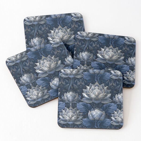Item preview, Beautiful Lotus Print  - Birth Flower Pattern - One Year Anniversary Gifts designed and sold by RoyalStarsPatts.