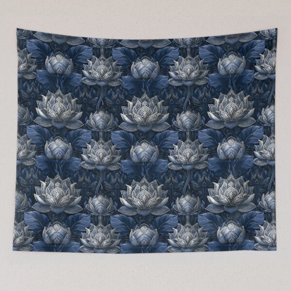 Item preview, Beautiful Lotus Print  - Birth Flower Pattern - One Year Anniversary Gifts designed and sold by RoyalStarsPatts.