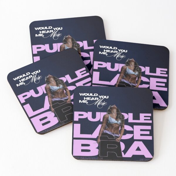 Item preview, The ''Purple Lace Bra'' Vintage Portrait designed and sold by Createideas.