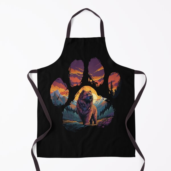 Item preview, Funny Chow Chow Paw Synthwave Mountain Tree Mom Dad Kids designed and sold by rafaeltto.