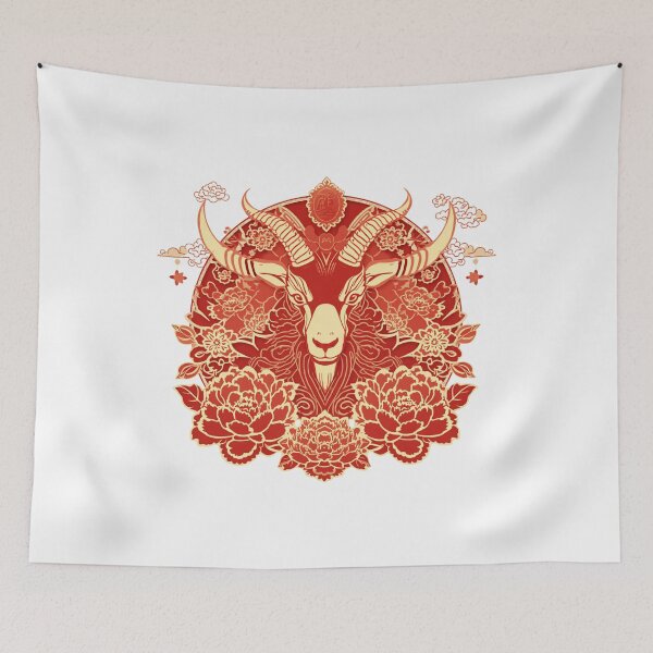 Item preview, Fire Goat 2027 Chinese Zodiac Year of the Goat  designed and sold by Lucky 777.