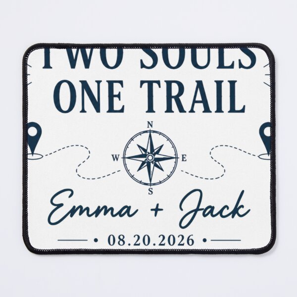 Item preview, Two Souls One Trail Personalized Camping Couple Adventure designed and sold by TeeVerse27.
