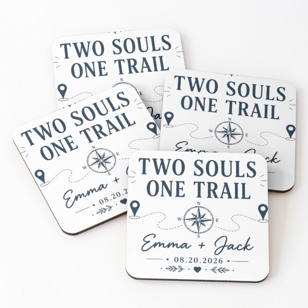 Item preview, Two Souls One Trail Personalized Camping Couple Adventure designed and sold by TeeVerse27.