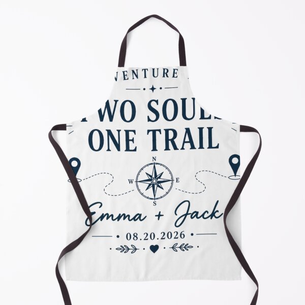 Item preview, Two Souls One Trail Personalized Camping Couple Adventure designed and sold by TeeVerse27.