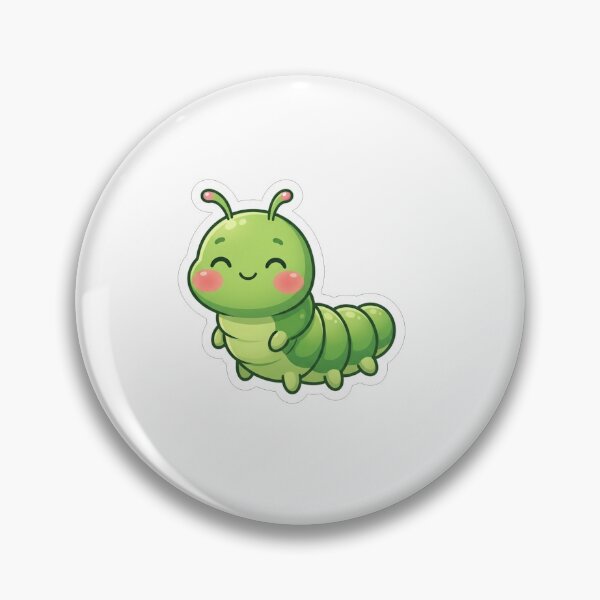 Item preview, Cute Little Green Caterpillar Cartoon Character designed and sold by Owcomm.