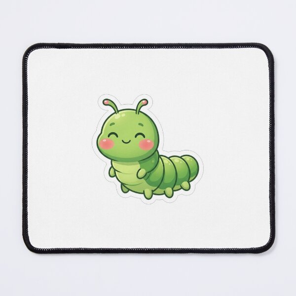 Item preview, Cute Little Green Caterpillar Cartoon Character designed and sold by Owcomm.