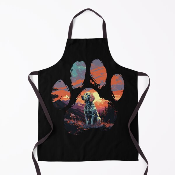 Item preview, Funny Clumber Spaniel Paw Synthwave Mountain Tree Mom Dad Kids designed and sold by rafaeltto.
