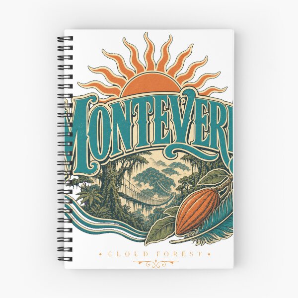 Item preview, Monteverde Costa Rica Vintage Hand Lettered Travel Emblem designed and sold by VisualArtsOasis.