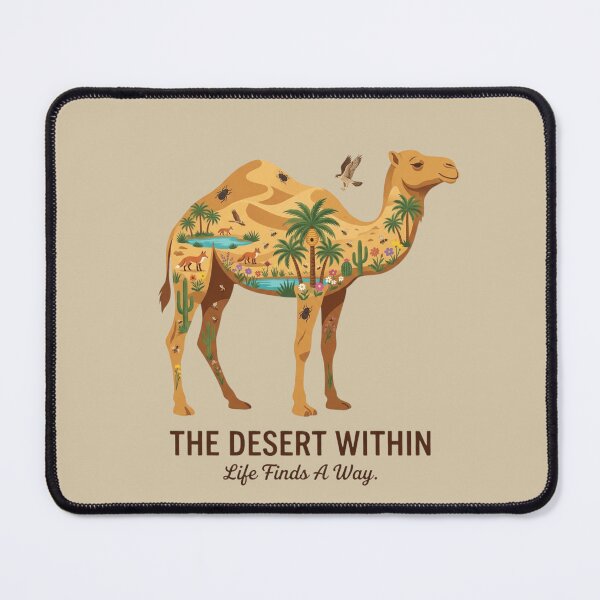 Item preview, The Desert Within Camel Artwork | Premium Nature Illustration designed and sold by Amr Darwish Graphic designer.