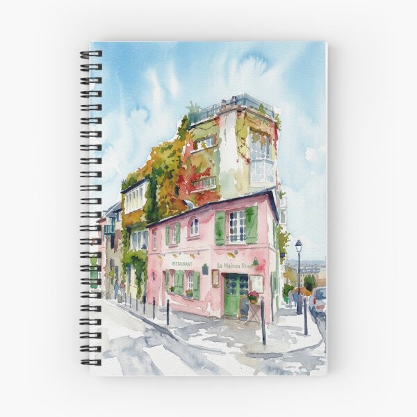 Item preview, La Maison Rose Montmartre Watercolor designed and sold by caracatita75.