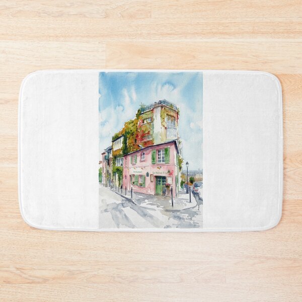 Item preview, La Maison Rose Montmartre Watercolor designed and sold by caracatita75.