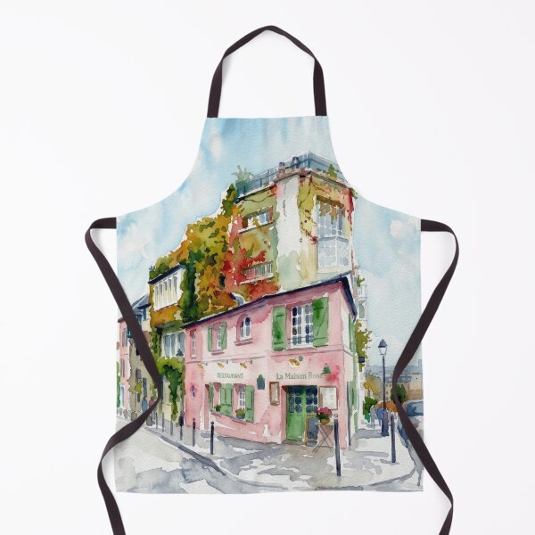 Item preview, La Maison Rose Montmartre Watercolor designed and sold by caracatita75.