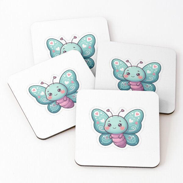 Item preview, Cute Little Blue Butterfly With Hearts designed and sold by Owcomm.