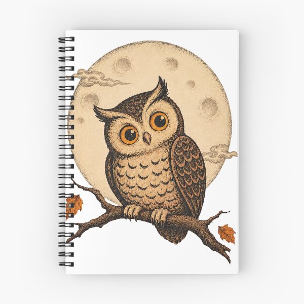 Item preview, Vintage Moonlit Owl Halloween designed and sold by Rewind Society.