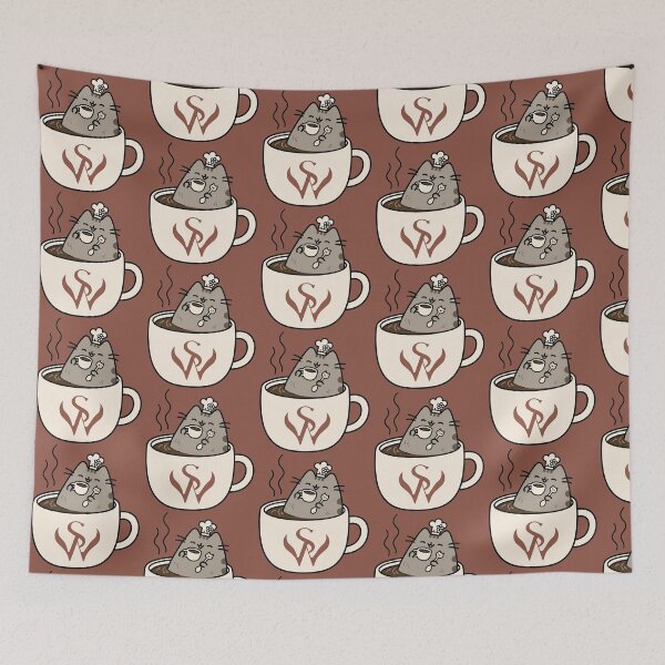 Item preview, Cute cat in coffee designed and sold by snoWorkshop.