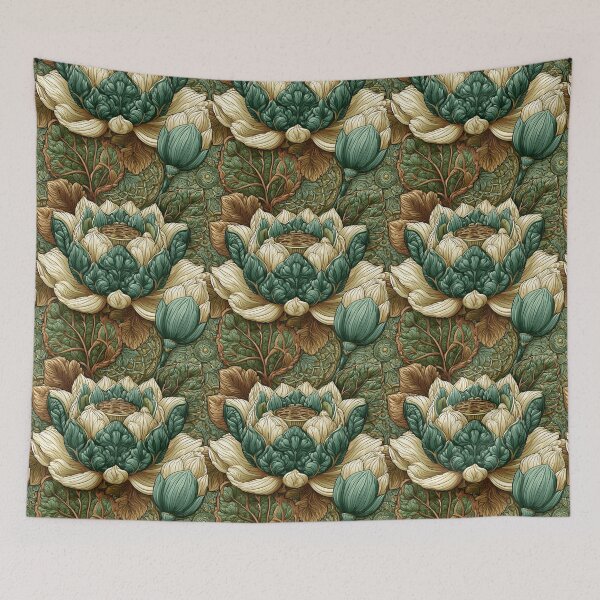 Item preview, Delicate Lotus Print  - Botanical Garden Pattern - Personal Gifts designed and sold by RoyalStarsPatts.