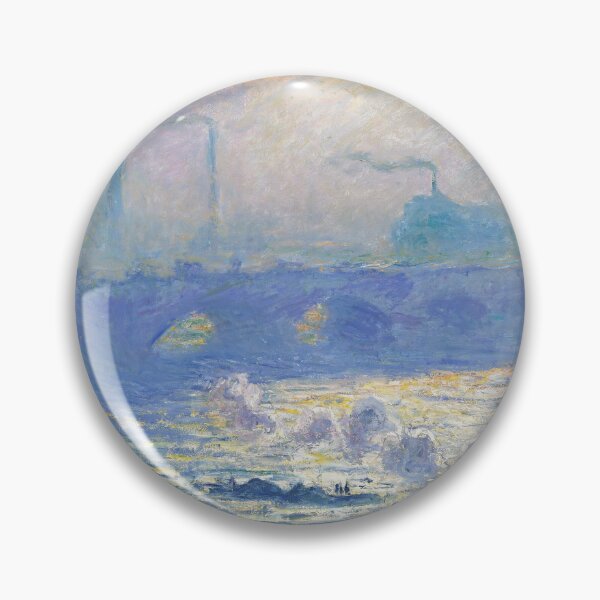 Item preview, Waterloo Bridge in Clouds Thames Claude Monet painting designed and sold by ArtUnova.