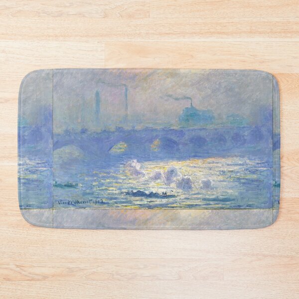 Item preview, Waterloo Bridge in Clouds Thames Claude Monet painting designed and sold by ArtUnova.