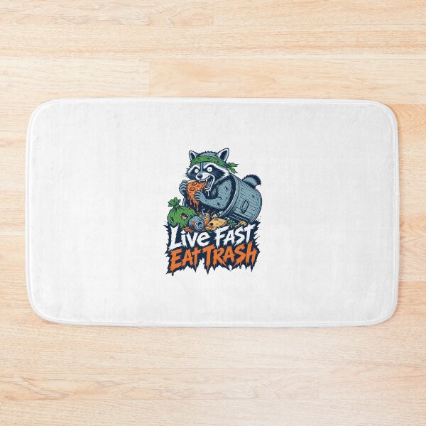 Item preview, Live Fast Eat Trash Raccoon designed and sold by KAYJAY DESIGNS.