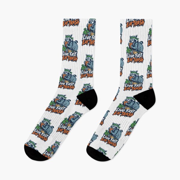 Item preview, Live Fast Eat Trash Raccoon designed and sold by KAYJAY DESIGNS.