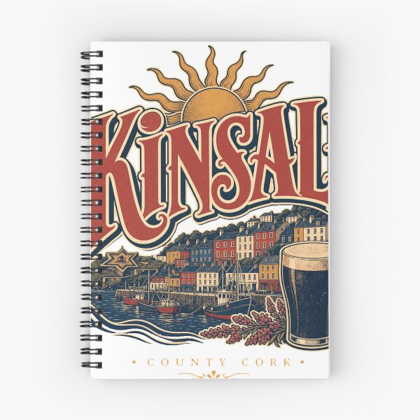 Item preview, Kinsale Ireland Vintage Hand Lettered Travel Emblem designed and sold by VisualArtsOasis.