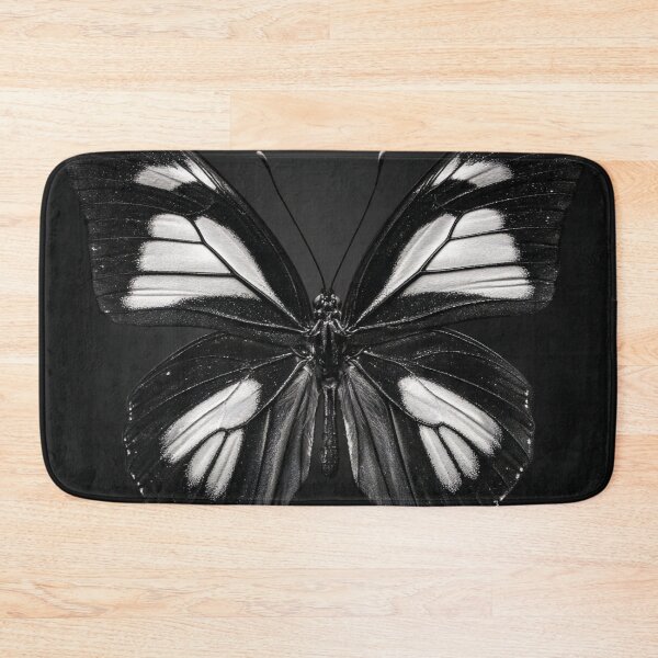Item preview, Black and white butterfly still life portrait single butterfly centered fine art photographic print designed and sold by Astrid Arkhangelsky.