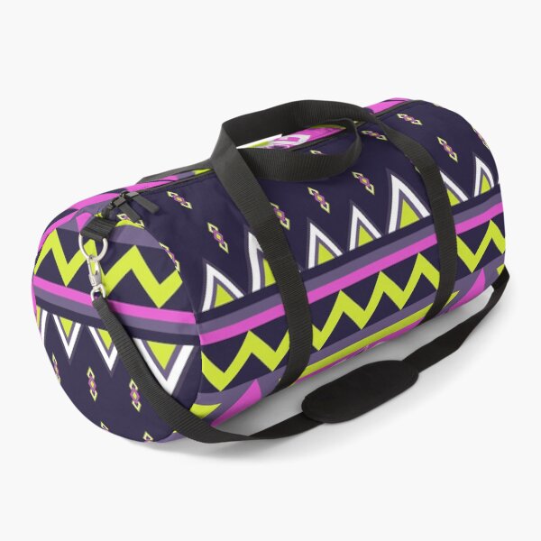 Item preview, Vibrant Aztec Geometric Tribal Pattern in Magenta and Lime Green designed and sold by Aumpuk.