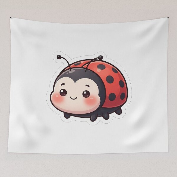 Item preview, Cute Little Red Ladybug Cartoon Character designed and sold by Owcomm.