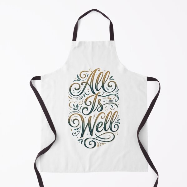 Item preview, All Is Well Vintage Typography T-Shirt | Minimalist Lantern Nature Quote | Inspirational Retro Aesthetic Design designed and sold by Bhaskar Digital Art.
