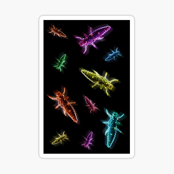Neon bug 3 Sticker