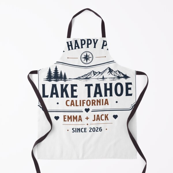 Item preview, Lake Tahoe Personalized Camping Couple Adventure Gift designed and sold by TeeVerse27.