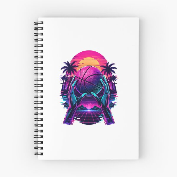 Item preview, Vaporwave Sunset Hoops - 90s Retro Basketball Aesthetic T-Shirt designed and sold by FightStamp.