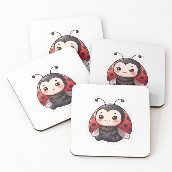Item preview, Cute Little Ladybug Kawaii Bug Illustration designed and sold by Owcomm.